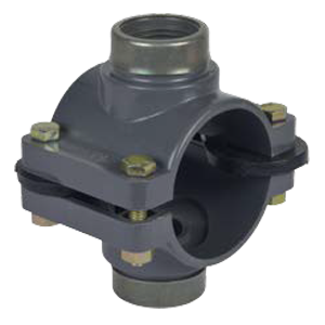 Service Saddle Threaded 2 Way with Cladding Ring